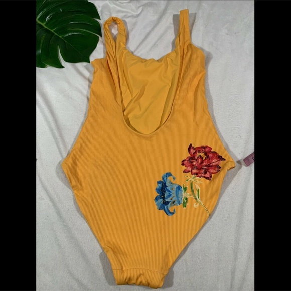 NEW $225‎ Onia Kelly Floral One Piece Swimsuit Sunflower Yellow [SZ Small ] - Picture 9 of 12